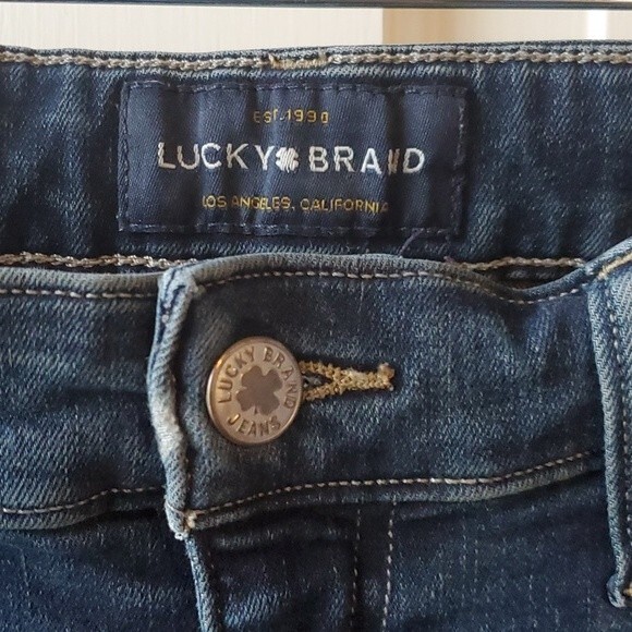 LUCKY AVA SKINNY SIZE 10 DARK WASH STRETCH HIGH RISE - Picture 2 of 11